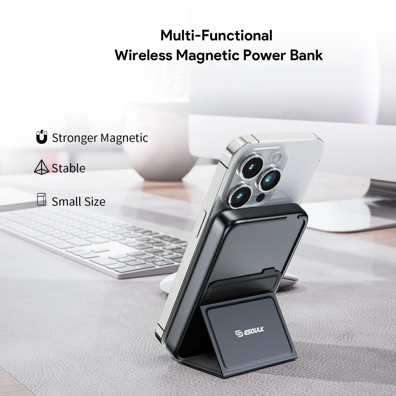 Esoulk Foldable Wireless Charger with Power Bank 5000 mAh - Best Cell Phone Parts Distributor in Canada, Parts Source Esoulk Foldable Wireless Charger with Power Bank 5000 mAh - Best Cell Phone Parts Distributor in Canada, Parts Source